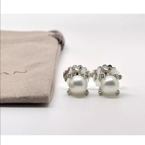 David Yurman Jewelry - David Yurman 6mm pearl earrings